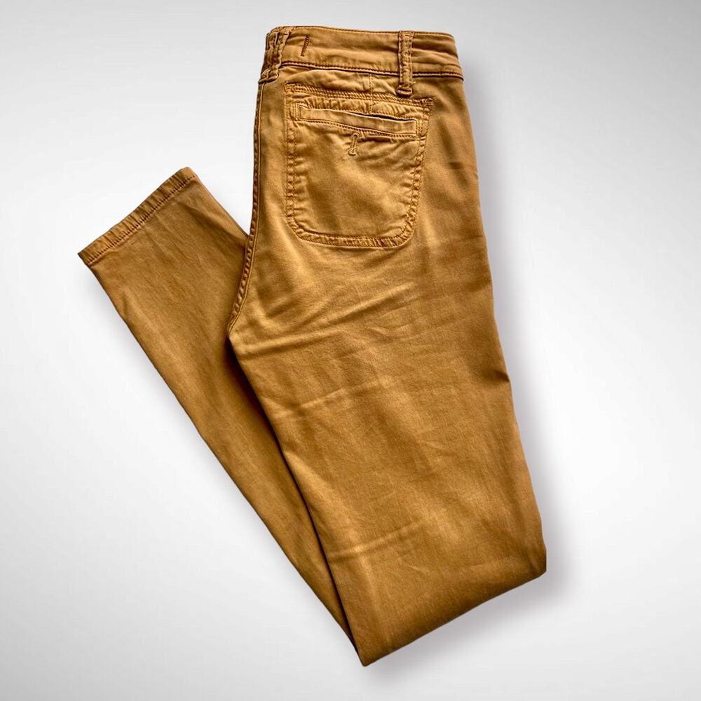 Anthropologie x HEI HEI Abroad Sateen Skinny Jeans sz 25 Brown HoneySTretchy
